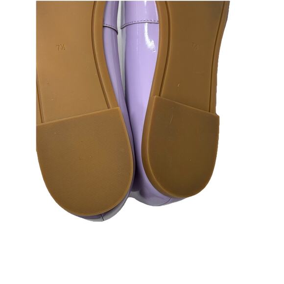 Tory Burch ballet flats lavender silver logo 7.5 - Picture 7 of 7